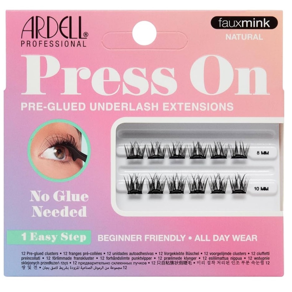 Ardell Press On Lashes Fauxmink Natural Pre-Glued Underlash Extensions - Picture 1 of 8